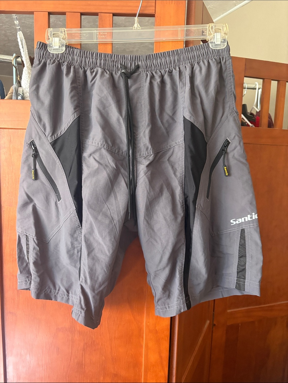 Men's Santic Gray Performance Cargo Shorts